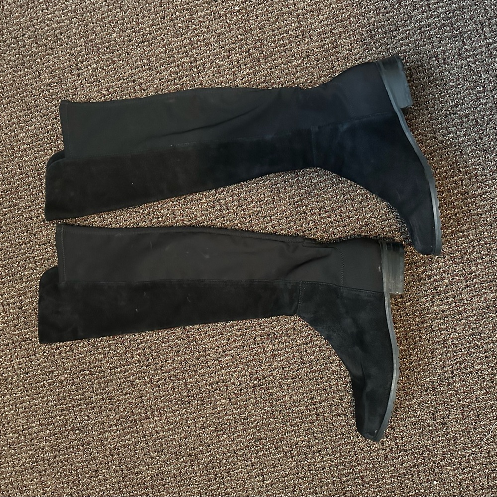 Authentic Stuart Weitzman suede Black Leather Boots
